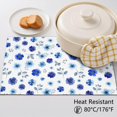 thumbnail image 5 of Placemat, Pioneer Flower Floral Print Pattern Place Mats Table Mat Set Of 2, PVC Washable Placemats for Party Kitchen Dining Decoration, 18x12 Inch, Fade Resistant, 5 of 6