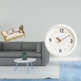 thumbnail image 2 of Modelo De Sofá De Madera En Miniatura Y Reloj De Pared Moderno, Mueble Decorativo, Juguete Para Casa De Muñecas, Escena De Vida DIY Y Decoración De Sala De Estudio De Oficina En Casa., 2 of 8