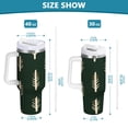 thumbnail image 6 of Yayeee 30oz Double-Wall Insulated Stainless Steel Tumbler with Handle Bottle, Beige Plants, 6 of 8