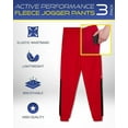 thumbnail image 2 of iXtreme Men's Jogger Pants - 3 Pack Athletic Performance Fleece Jogger Sweatpants for Men (S-2XL), 2 of 7