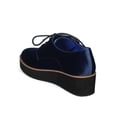thumbnail image 3 of New Women Betani Misty-2 Velvet Lace Up Platform Oxford Loafer Creeper, 3 of 5
