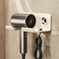 thumbnail image 6 of Hair Dryer Holder, Wall Mounted Bathroom Hair Dryer Storage Bracket, Metal No-Drill Hair Dryer Stand with Cord Storage, 5.91×3.35×2.56 Inches, 6 of 6