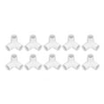 thumbnail image 3 of 10PCS Raccords de Tuyauterie à 3 Voies PVC Plastique Angle Droit Connecteur d'Angle 20mm Diamètre Intérieur Blanc, 3 of 14