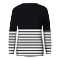 thumbnail image 5 of Wancir Women's Casual Long Sleeve Color Block Tops Crewneck Sweatshirts Cute Loose Fit Pullover, 5 of 6