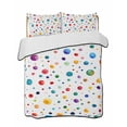 thumbnail image 2 of Colorful Polka Dot Twin XL Size Down Alternative Comforter, Lightweight Comforter Quilt Bedding Set with Pillow Shams Rainbow Color Polka Dots Abstract All Seasons Bed Comforter Duvet Insert 68"x98", 2 of 7