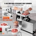 thumbnail image 2 of KFFKFF 5 Lbs/Min Heavy Duty Meat Grinder Electric Meat Grinder with 300W with Sausage Stuffer, Kubbe Kit, Vegetable Slicer & Shredder, Cheese Grater Home use, Sausage Stuffer, 2 of 4