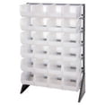 thumbnail image 1 of Quantum Storage QRU-12S-240-24CL Unité à Rail Simple avec 24 Bacs de Rangement en Plastique, 1 of 1