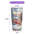thumbnail image 5 of Santa is Coming Golden Retriever Merry Christmas Xmas Noel Truck Tree 20oz Stainless Steel Tumbler Insulated Cup with Lid Goldens Dog Lover Gifts Idea - 02023, 5 of 5