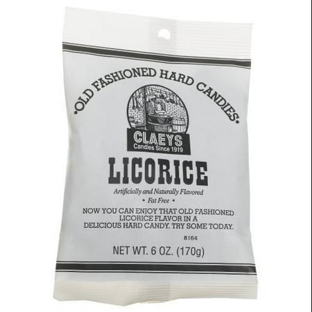 Claey's Fat-Free Old Fashioned Licorice Hard Candies, 6 Oz.