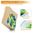 thumbnail image 4 of Iauyy 2 Piece Napkin Holder for Table 4.1x4.9x1.97in Acrylic Kitchen Decor,Standing Napkin Dispenser Kitchen Table for Bar Banquet Coffee Table,Blue and Green Watercolors, 4 of 8