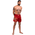 thumbnail image 6 of Hayabusa Falcon Muay Thai Shorts - Red, Medium, 6 of 7