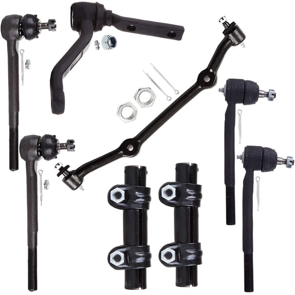 CCIYU Frotn Tie Rod End Adjusting Idler Arm Center Link Suspension Steering fit for 1983 84 85 86 87 88 89 90 for GMC S15 RWD 8Pcs Suspension Kit