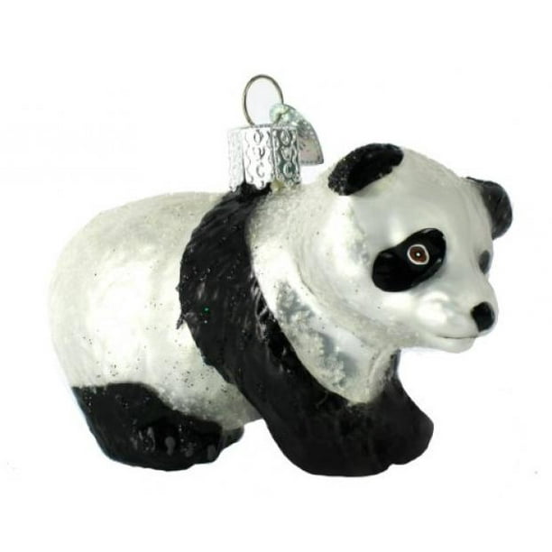 Old World Christmas Panda Cub Glass Blown Ornament - Walmart.com ...