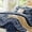 Navy Blue Leaves-King(104"x 90"), variant on Bed-in-a-Bag Navy Blue Leaves Full(82"x86") 7-Piece Botanical Print Bedding Set