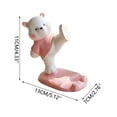 thumbnail image 3 of Virelaxpo Resin Phone Stand with Bear for Desk Home Office Video Calls and Entertainment Hands-Free Holder Decorative Ornament, 3 of 9