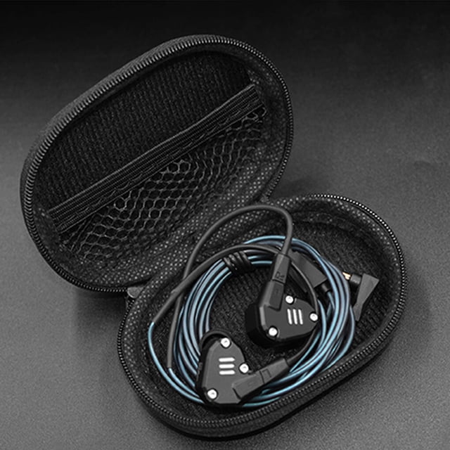 KZ Earphones Case Oval Shape Storage Box Bag Portable Pocket Dust Proof Protection Holder Headset Spare Accessories