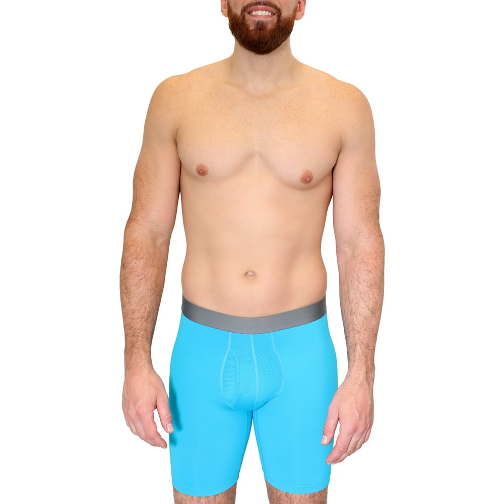 Athletic Works Athletic Works Men's Long Leg Boxer Briefs, 3pack