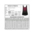 thumbnail image 4 of VSNOW Women Sleeveless Floral Print Swing Tank Top Plus Size Lace Pullover T Shirt, 4 of 4
