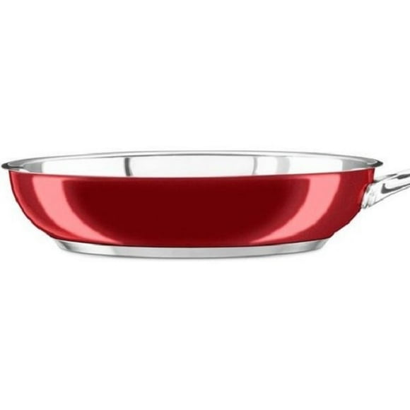 SARTEN KITCHEN AID KC2S10SKPC 25 CM Acero Rojo