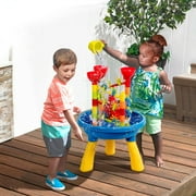 Gymax 2 in 1 Sand and Water Table Activity Play Center Kids Splash Pond Beach Toy Set