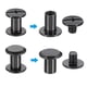 thumbnail image 3 of 24 Juegos de Tornillos Chicago, Tornillo de Poste de Unión Phillips de Hierro Galvanizado de 8mm L para Cinturón de Cuero, Álbum de Recortes, Álbumes de Fotos, Negro, 3 of 6