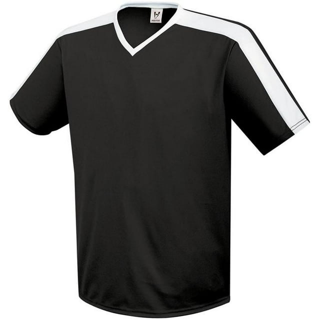 Maillot de Soccer Jeunesse Genesis, Noir & Blanc - Moyen