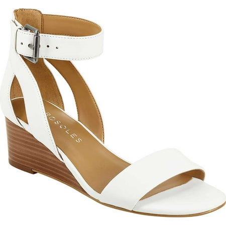UPC 887039935899 product image for Aerosoles Womens Willowbrook Leather Ankle Strap Wedge Sandals | upcitemdb.com