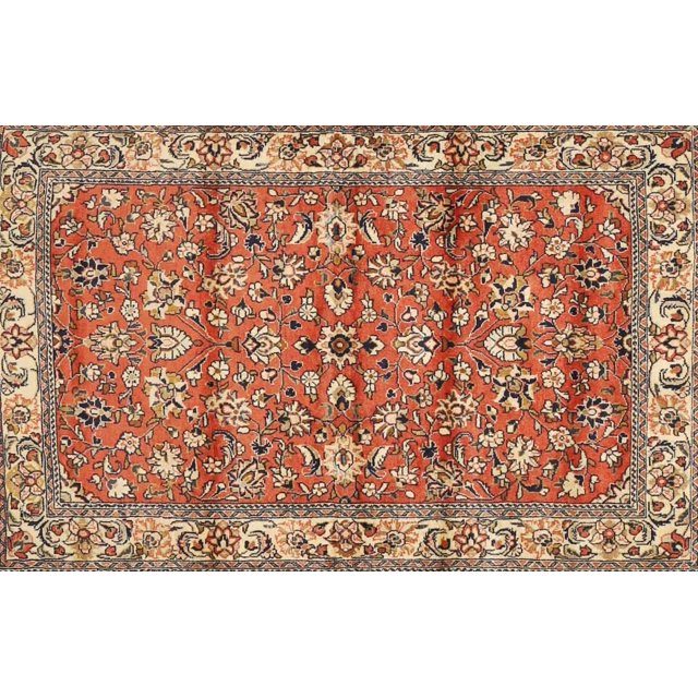 Ahgly Company Tapis d'Intérieur Lavables à la Machine Rectangle Traditionnel Brun Sable, 2' x 3'