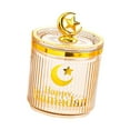 thumbnail image 4 of Tarro de dulces de Ramadán, caja contenedora para aperitivos Eid Mubarak, caja de baratija, bote de comida reutilizable, organizador de encimera, tarro para servir dulces Ámbar, 4 of 8