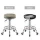 thumbnail image 5 of Balery Black White Fluid Sculpture Fundas de asiento para taburete de bar redondo de tela de terciopelo ajustables que protegen de arañazos y manchas para sillas de 14 a 17 pulgadas.-13 inch, 5 of 7