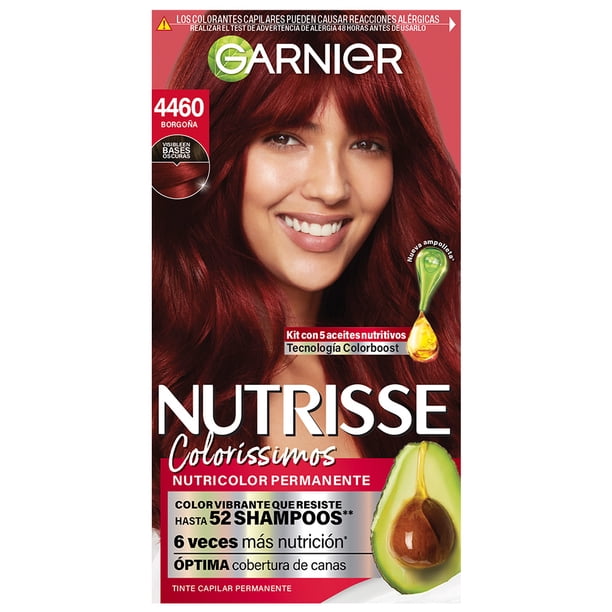 Tinte para cabello Garnier Nutrisse coloríssimos 4460 borgoña