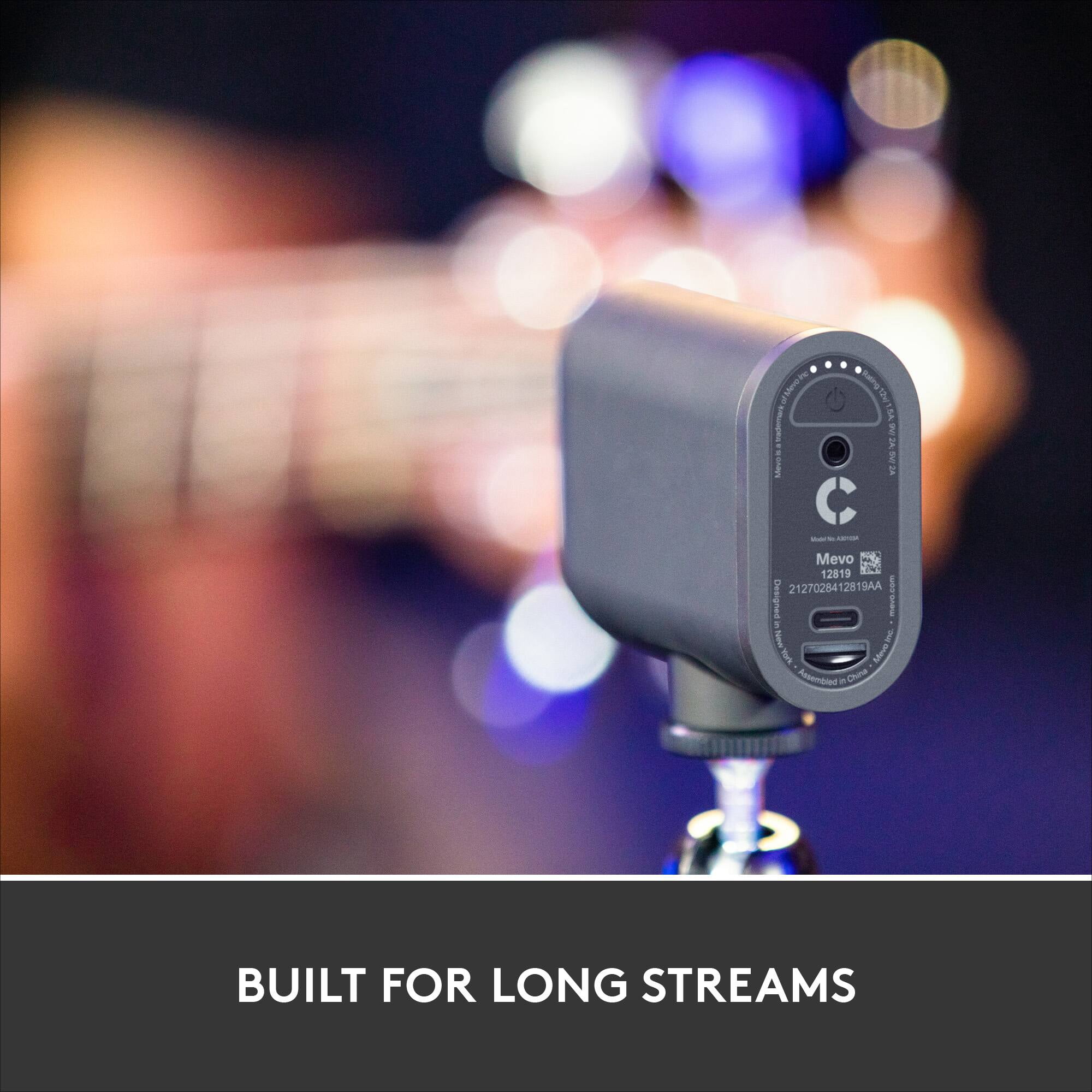 Logitech - Mevo Start Live Streaming HD Action Camera - Black
