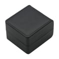 thumbnail image 1 of Organizador de caja de almacenamiento de reloj individual con forro suave, soporte de almacenamiento de exhibición de reloj portátil, Estuche de Viaje Negro, 1 of 8