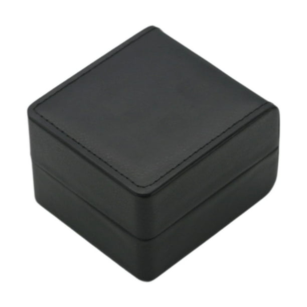Caja de almacenamiento de relojes única, estuche para relojes, organizador de almacenamiento de exhibición de relojes para mujeres Negro