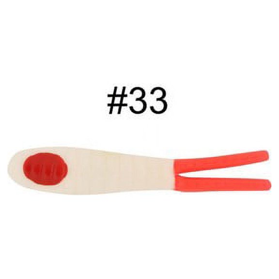 H&H Tackle SR103-33 Twin Tails Soft Plastic Red-Dot Fishing Sinkbait Lure
