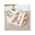 thumbnail image 4 of LUXUR Girls Sandals Strappy Summer Shoe Open Toe Dress Sandal Simple Princess Shoes Kids White 7C, 4 of 6