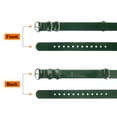 thumbnail image 4 of Uxcell Genuine Leather Watch Band 14mm Quick Release Watch Strap with Silver Metal Buckle for Men Women, Green, 4 of 7