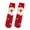 Red, variant on Hot Sales Socks Under $2 Womens Fuzzy Slipper Socks Coral Velvet Fuzzy Non Slip Indoor Christmas Holiday Home Sleeping Gift