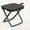 Black, variant on Portable Folding Stool with Handle, Outdoor Camping Fishing Stool, Zipper Stool for Outdoor