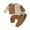 Khaki, variant on Baby Toddler Boy 2Pcs Fall Outfit 3 6 12 18 24 Months 2T 3T Long Sleeve Contrast Color Ribbed Hem Sweatshirt Pants Set Clothes