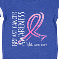 thumbnail image 3 of Inktastic Breast Cancer Awareness Fight, Care, Cure Boys or Girls Baby Bodysuit, 3 of 4