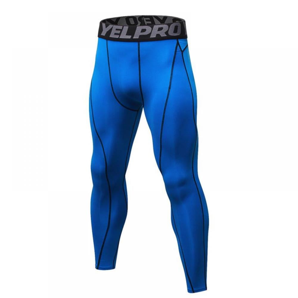 Men Compression 3/4 Pants Base Layers Tights Running Sports GYM Fitness Trousers 