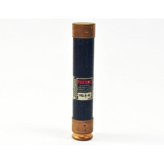 Bussmann FRS-R-40 40 Amp Fusetron Dual Element Time-Delay Current Limiting Class RK5 Fuse, 600V UL Listed