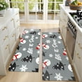 thumbnail image 4 of Kitchen Rugs Sets Of 2,Gray Christmas Snowman Pattern Anti Fatigue Kitchen Mat Rugs Non Slip Washable,Decorative Kitchen Floor Mats for Kitchen,Sink,Laundry,17"X47", 4 of 5