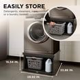 thumbnail image 3 of Ivation Wooden Laundry Pedestal (Charcoal) for Washer & Dryer, 33.86"x29.92" Universal Fit - 2 Pack, 3 of 5