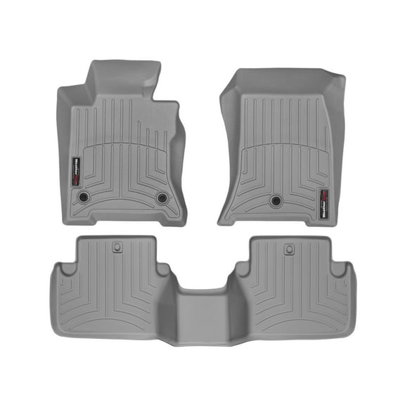 WeatherTech Custom Fit FloorLiners compatible with 2009-2014 Acura TL - 1st & 2nd Row, Grey