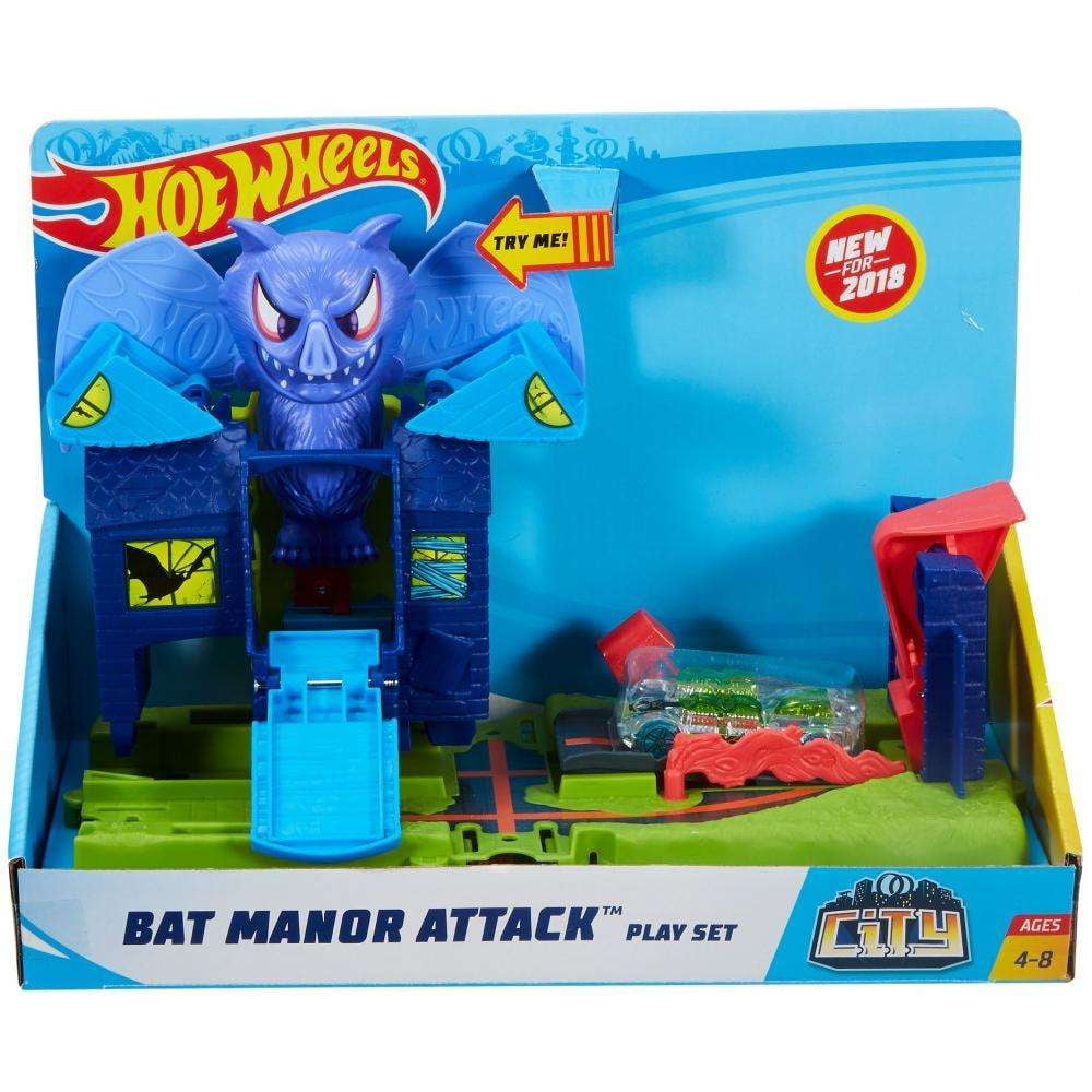 hot wheels bat manor attack
