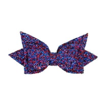 Unique Bargains 1 Pc Shiny Bow Drinkware Accessory for Home Black, Purple PU