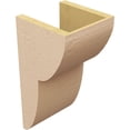 thumbnail image 5 of 8"W x 8"D x 16"H Wide Crestline Rough Cedar Woodgrain TimberThane Corbel, Primed Tan, 5 of 6