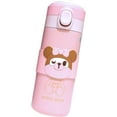 thumbnail image 4 of Botella aislante, diseño bonito, botella de agua, frasco de vacío para estudiantes, color rosa, 350 ML, 4 of 5